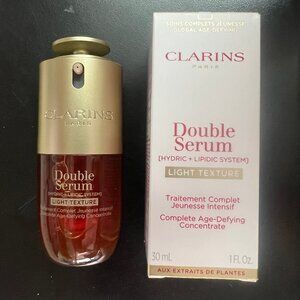 Clarins DOUBLE SERUMÂ Light Texture To Firm, Boost Radiance & Refine Pores